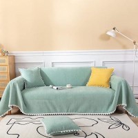 Handontime Cute Sofa Covers Light Green Couch Covers For 3 Cushion Couch Sofa With White Daisy Lace Green Sofa Slipcovers Chenil