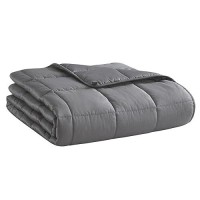 Soft Thick Weighted Blanket Dark Grey 60X8020Lbs Queen Size Cooling Breathablemicrofiber Material With Glass Beads Bighe