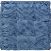 Chezmax Floor Pillows & Cushion Large Indoor/Outdoor Pineapple Fleece Seat Pads Square Epe Chair Pillow Non-Slip Sweet Soft Seatback Seating Pouf For Window Office Dining Home Car 1Pc Navy Blue 18