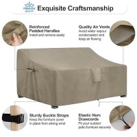 Outdoorlines Outdoor Waterproof Patio 3Seater Couch Cover Uv Resistant Patio Sofa Furniture Covers Weatherproof Heavy Duty Gl