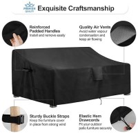 Outdoorlines Outdoor Waterproof Patio 4Seater Couch Cover Uv Resistant Patio Sofa Furniture Covers Weatherproof Heavy Duty Gl