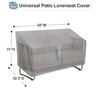 Outdoorlines Outdoor Waterproof Patio Loveseat Couch Cover Uv Resistant Patio Sofa Furniture Covers Weatherproof Heavy Duty Gl