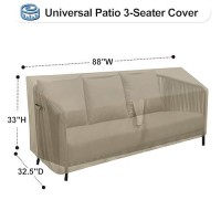 Outdoorlines Outdoor Waterproof Patio 3Seater Couch Cover Uv Resistant Patio Sofa Furniture Covers Weatherproof Heavy Duty Gl