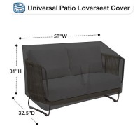 Outdoorlines Outdoor Waterproof Patio Loveseat Couch Cover Uv Resistant Patio Sofa Furniture Covers Weatherproof Heavy Duty Gl