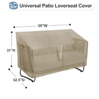 Outdoorlines Outdoor Waterproof Patio Loveseat Couch Cover Uv Resistant Patio Sofa Furniture Covers Weatherproof Heavy Duty Gl