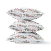Lily Garden Stripes Broadcloth Indoor Outdoor Blown And Closed Pillow By Amrita Sen In Light Blue