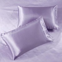 Satin Sheets King 4Piece Lavender Hotel Luxury Silky Bed Sheets Extra Soft 1800 Microfiber Sheet Set Wrinkle Fade Stain