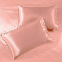 Satin Sheets Queen 4Piece Blush Pink Hotel Luxury Silky Bed Sheets Extra Soft 1800 Microfiber Sheet Set Wrinkle Fade St