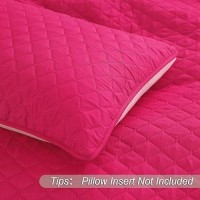 Exclusivo Mezcla Ultrasonic Reversible King Size Quilt Bedding Set With Pillow Shams Lightweight Quilts King Size Soft Bedspre