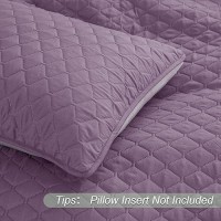 Exclusivo Mezcla Ultrasonic Reversible King Size Quilt Bedding Set With Pillow Shams Lightweight Quilts King Size Soft Bedspre