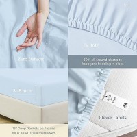 Mayfair Linen Cotton Full Size Sheet Sets 500 Thread Count 4 Pc 100 Cotton Bed Sheets 16 Deep Pocket Full Size Sheets Cot