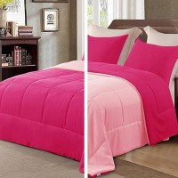 Exclusivo Mezcla Lightweight Reversible 3Piece Comforter Set All Seasons Down Alternative Comforter With 2 Pillow Shams King