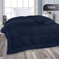 Utopia Bedding All Season Down Alternative Quilted Twin Comforter  Duvet Insert With Corner Tabs  Machine Washable  Bed Comforter (Navy)