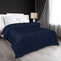 Utopia Bedding All Season Down Alternative Quilted Twin Comforter  Duvet Insert With Corner Tabs  Machine Washable  Bed Comforter (Navy)