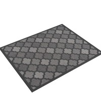 Nourison Easy Care Moroccan Charcoalblack 5 X 7 Area Rug Trellis Easy Cleaning Non Shedding Bed Room Living Room Dining