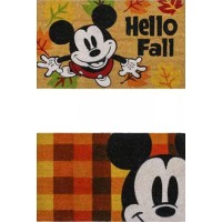 Gertmenian Disney Mouse Doormat Rug Front Door Coir Mat Welcome Home Indoor Outdoor Entryway Carpet 2Pack 20X34 Retro Mickey