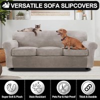 Festicorp Velvet Sofa Cover Couch Covers For 3 Cushion Couch Sofa Slipcovers For Sofas With 3 Cushions Stretch 4 Piece Couch C