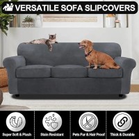 Festicorp Velvet Sofa Cover Couch Covers For 3 Cushion Slipcovers Sofas With Cushions Stretch 4 Piece Thick Furniture Dogs Pet