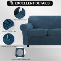 Festicorp Velvet Sofa Cover Couch Covers For 3 Cushion Couch Sofa Slipcovers For Sofas With 3 Cushions Stretch 4 Piece Couch C