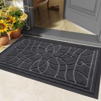 Dexi Front Door Mat Welcome Mat Heavy Duty Durable Low Profile Outside Doormat For Entryway Patio Garage High Traffic Areas