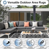 Outdoorlines Outdoor Reversible Rugs For Patio 5X8 Ft Plastic Area Rug Stain Uv Resistant Portable Rv Carpet Plastic Straw