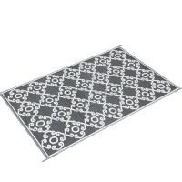 Outdoorlines Outdoor Reversible Rugs For Patio 4X6 Ft Outside Plastic Carpet Stain Uv Resistant Portable Rv Mat Straw Rug