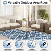 Outdoorlines Outdoor Reversible Rugs For Patio 4X6 Ft Outside Plastic Carpet Stain Uv Resistant Rv Mat Straw Rug For Campi