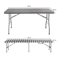 Vinyl Picnic Table Cover And Bench Covers Fitted Tablecloth,640G