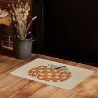 Fall Harvest Pumpkin Rug 17 X 29 Inch Seasonal Rustic Yard Lowprofile Decorative Door Mat For Indoor Outdoor Entrance Floor Do