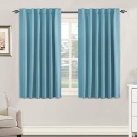 Hversailtex Blackout Curtains Thermal Insulated Window Treatment Panels Room Darkening Blackout Drapes For Living Room Back Tab