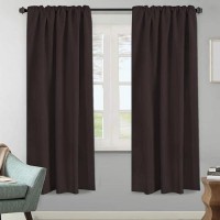 Hversailtex Blackout Curtains Thermal Insulated Window Treatment Panels Room Darkening Blackout Drapes For Living Room Back Tab