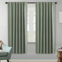 Hversailtex Blackout Curtains Thermal Insulated Window Treatment Panels Room Darkening Blackout Drapes For Living Room Back Tab