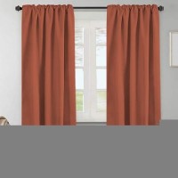 Hversailtex Blackout Curtains Thermal Insulated Window Treatment Panels Room Darkening Blackout Drapes For Living Room Back Tab