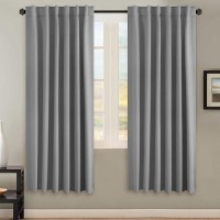 Hversailtex Blackout Curtains Thermal Insulated Window Treatment Panels Room Darkening Blackout Drapes For Living Room Back Tab