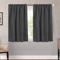 Hversailtex Blackout Curtains Thermal Insulated Window Treatment Panels Room Darkening Blackout Drapes For Living Room Back Tab