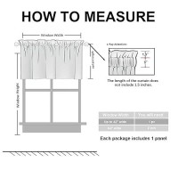 Hiasan Yellow Valance Curtains For Kitchen Blackout Thermal Insulated Rod Pocket Window Valances 42 X 12 Inches Length 1 Pan