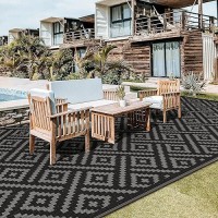 Genimo Outdoor Rug For Patio Clearance 9X18 Waterproof Mat Reversible Plastic Camping Rugs Rv Porch Deck Camper Balcony Backya