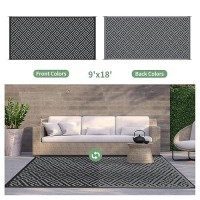 Genimo Outdoor Rug For Patio Clearance 9X18 Waterproof Mat Reversible Plastic Camping Rugs Rv Porch Deck Camper Balcony Backya