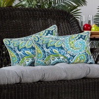 Magpie Fabrics Pack Of 2 Outdoor Indoor Lumbar Pillow Covers 12