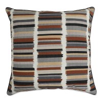 Pillow Perfect Stripe Indooroutdoor Accent Throw Pillow Plush Fill Weather And Fade Resistant Floor 25 X 25 Blackgre