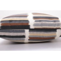 Pillow Perfect Stripe Indooroutdoor Accent Throw Pillow Plush Fill Weather And Fade Resistant Floor 25 X 25 Blackgre