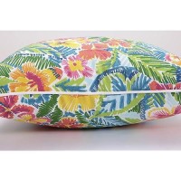 Pillow Perfect Bright Floral Indooroutdoor Accent Throw Pillow Plush Fill Weather And Fade Resistant Large Lumbar 165