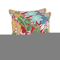 Pillow Perfect Tropic Floral Indooroutdoor Accent Throw Pillow Plush Fill Weather And Fade Resistant Large Throw 185 X