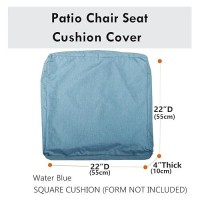 Youngseahome Patio Seat Cushion Covers Washable Slip Covers Replacement Waterproof Outdoor Furniture Chair Cushion Pillow Seat C