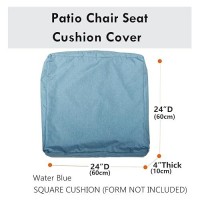 Youngseahome Patio Seat Cushion Covers Washable Slip Covers Replacement Waterproof Outdoor Furniture Chair Cushion Pillow Seat C