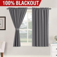 Hversailtex 100 Blackout Curtains For Kitchen Thermal Insulated Full Blackout Curtains With White Liners Energy Efficiency Win