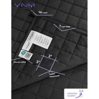 Ynm Exclusive Weighted Blanket Soothing Cotton Smallest Compartments With Glass Beads Bed Blanket For One Person Of 190Lbs I