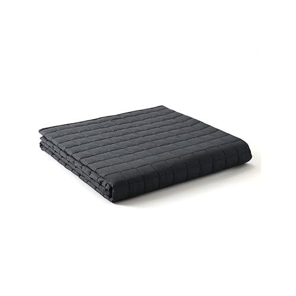 Ynm Exclusive Weighted Blanket Soothing Cotton Smallest Compartments With Glass Beads Bed Blanket For One Person Of 90Lbs Id