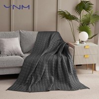 Ynm Exclusive Weighted Blanket Soothing Cotton Smallest Compartments With Glass Beads Bed Blanket For One Person Of 90Lbs Id