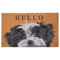 Calloway Mills Black And White Shih Tzu Doormat 17 X 29